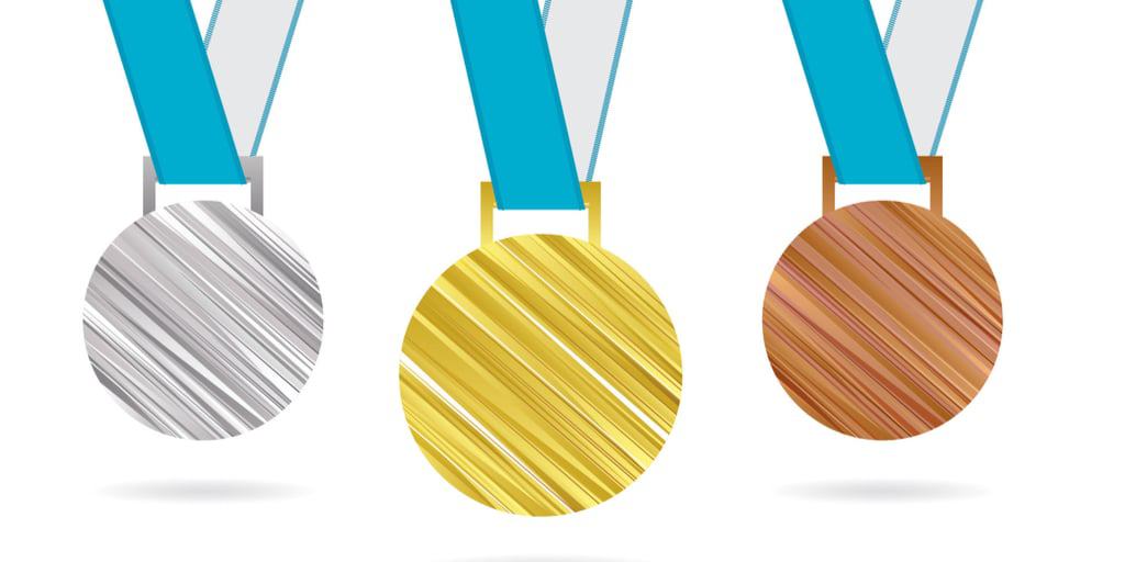 What are Olympic medals made of
